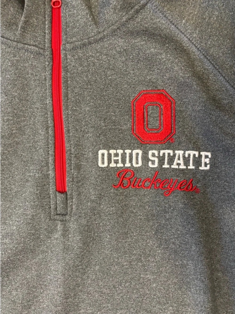 Authentic Apparel Ohio State Buckeyes Longsleeve Quarter Zip XXL